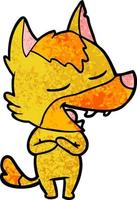 fox cartoon character vector