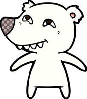 polar bear cartoon vector