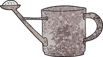 cartoon watering can vector