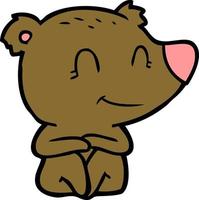 bear cartoon chraracter vector