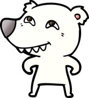 polar bear cartoon vector