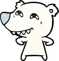 polar bear cartoon vector