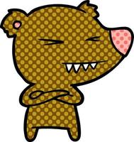 bear cartoon chraracter vector