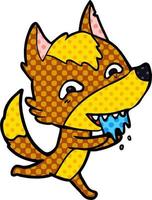 fox cartoon character vector