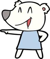 polar bear cartoon vector