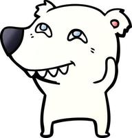 polar bear cartoon vector