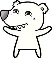 polar bear cartoon vector