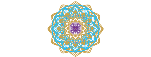 mandala, ornements floraux. yoga, tarot, modèle de ramadan. png