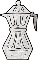 cartoon espresso pot vector