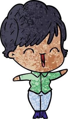 cartoon laughing woman