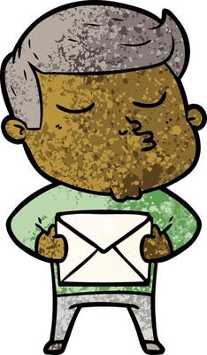 cartoon model guy pouting