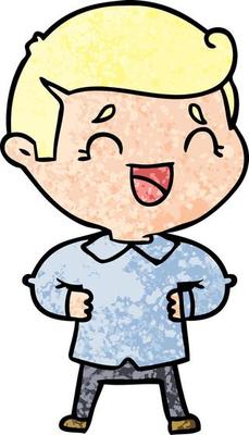 cartoon laughing man