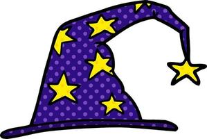 cartoon wizard hat vector