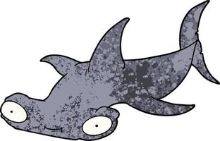 cartoon hammerhead shark vector