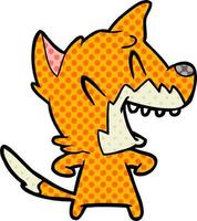 fox cartoon character vector