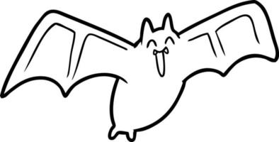 spooky cartoon bat vector