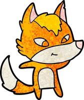 fox cartoon character vector