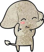 cute cartoon elephant vector