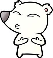 polar bear cartoon vector