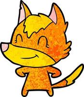 fox cartoon character vector