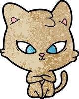 cute cartoon cat vector