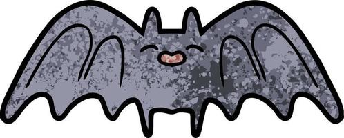 spooky cartoon bat vector