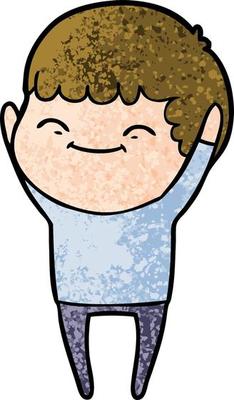cartoon smiling boy