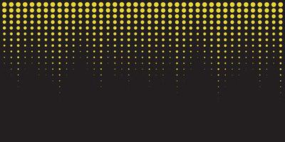 Black abstract background with yellow dots falling from above vector