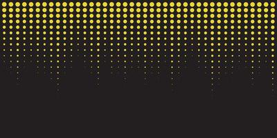 Black abstract background with yellow dots falling from above vector