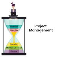 Project Management isolated vector illustration graphic