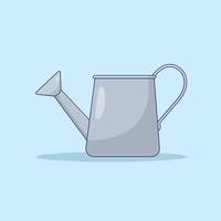 Watering Can Vector Icon Illustration with Outline for Design Element, Clip Art, Web, Landing page, Sticker, Banner. Flat Cartoon Style