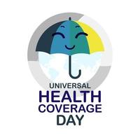 Universal Health Coverage Day International vector