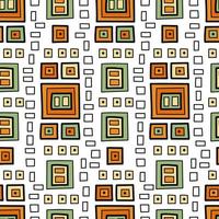 Abstract vector ethnic art. Decorative romb ornamental seamless pattern
