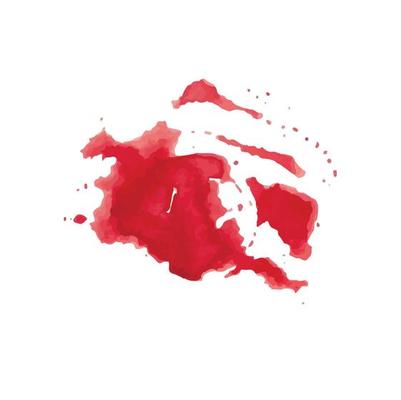 red watercolor clouds on white background. pink  watercolor water brush splash texture. Set of vector pastel color paint stain. blue watercolor background