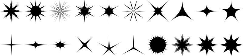 Star icon collection vector