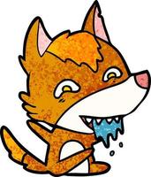 fox cartoon character vector