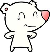 polar bear cartoon vector