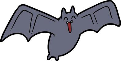 spooky cartoon bat vector