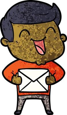 cartoon man laughing