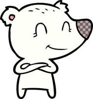 polar bear cartoon vector