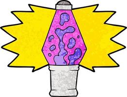 cartoon lava lamp vector