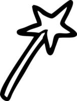 cartoon magic wand vector