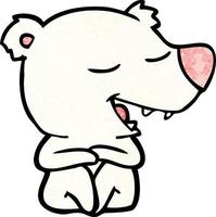 polar bear cartoon vector