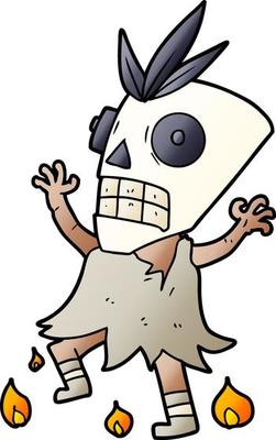 cartoon cannibal shaman