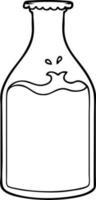 cartoon milk bottle vector