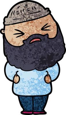 cartoon man with beard