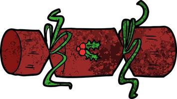 xmas cracker cartoon vector