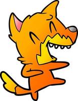 fox cartoon character vector