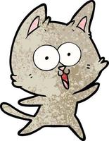 funny cartoon cat vector