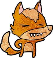 fox cartoon character vector